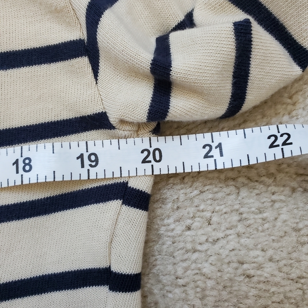 Striped Cream and Black Top - Picture 7 of 8
